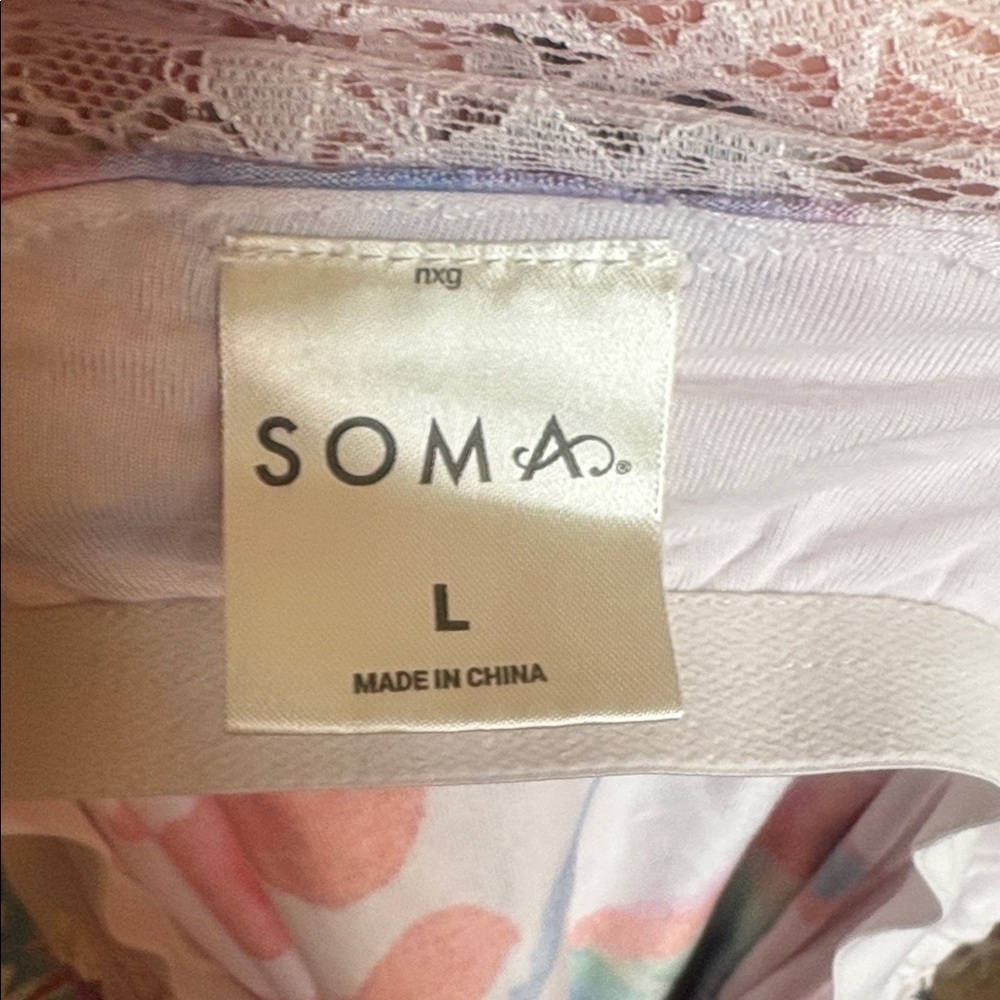 Soma Floral Cool Nights Lace Trim Cami Slip - Picture 9 of 9